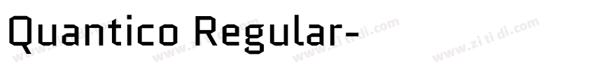 Quantico Regular字体转换